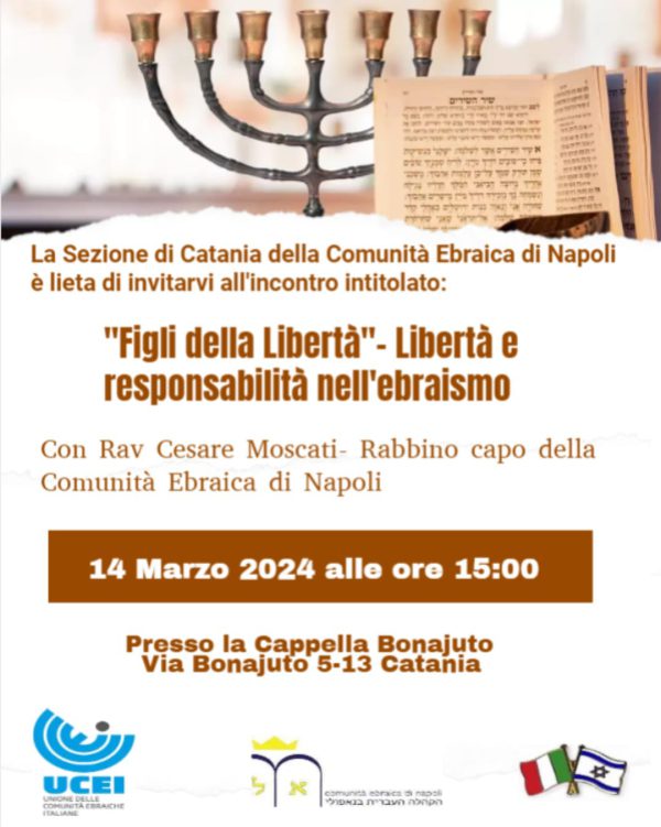 “FIGLI DELLA LIBERTA’” LIBERTÀ E RESPONSABILITÀ NELL’EBRAISMO