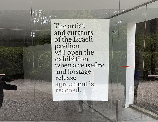 Biennale, padiglione israeliano chiuso “fino al rilascio degli ostaggi”